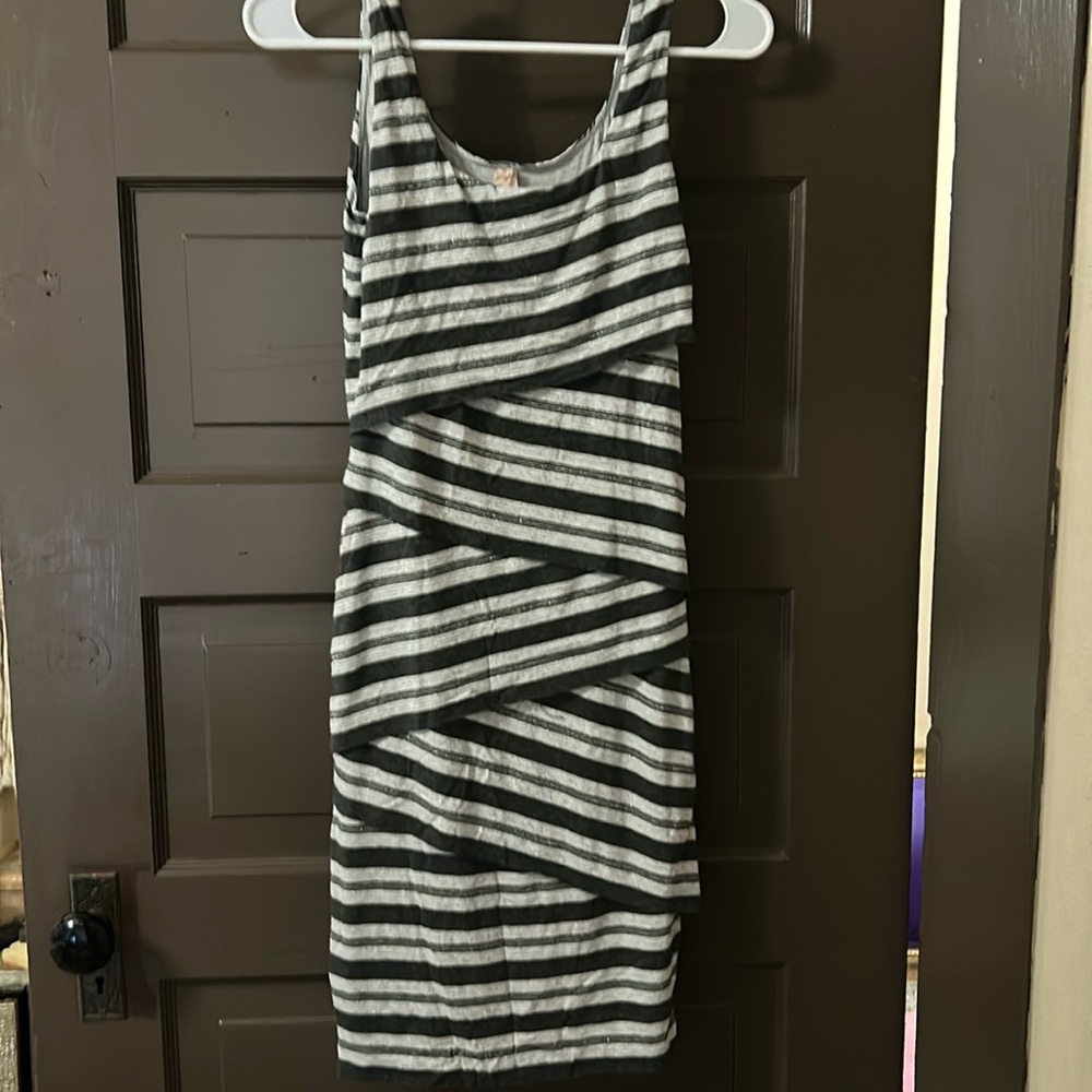 Shimmery striped dress by Bailey 44; small